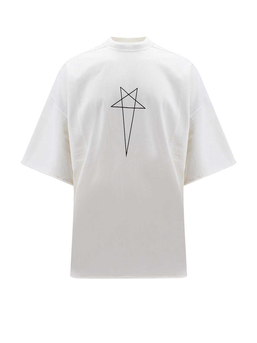 Organic cotton t-shirt with logoed ribbon