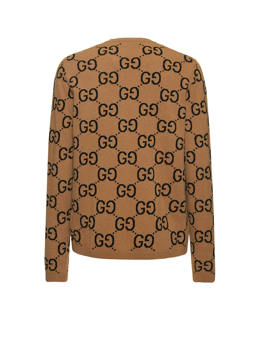 Wool sweater with all-over GG motif