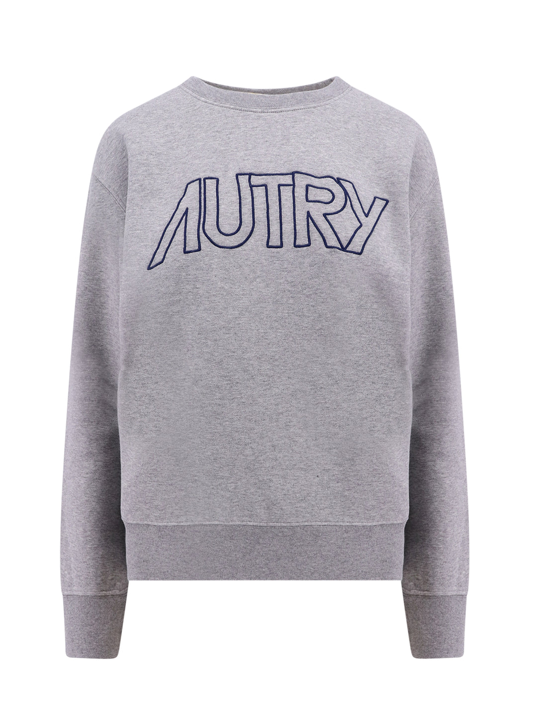 Cotton sweatshirt with embroidered logo