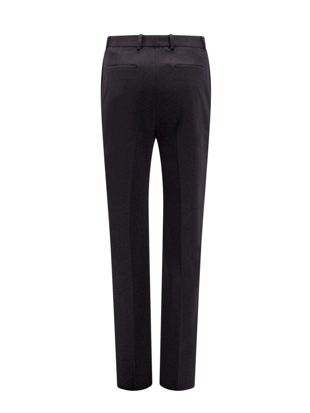 Tuxedo wool trouser with satin side band