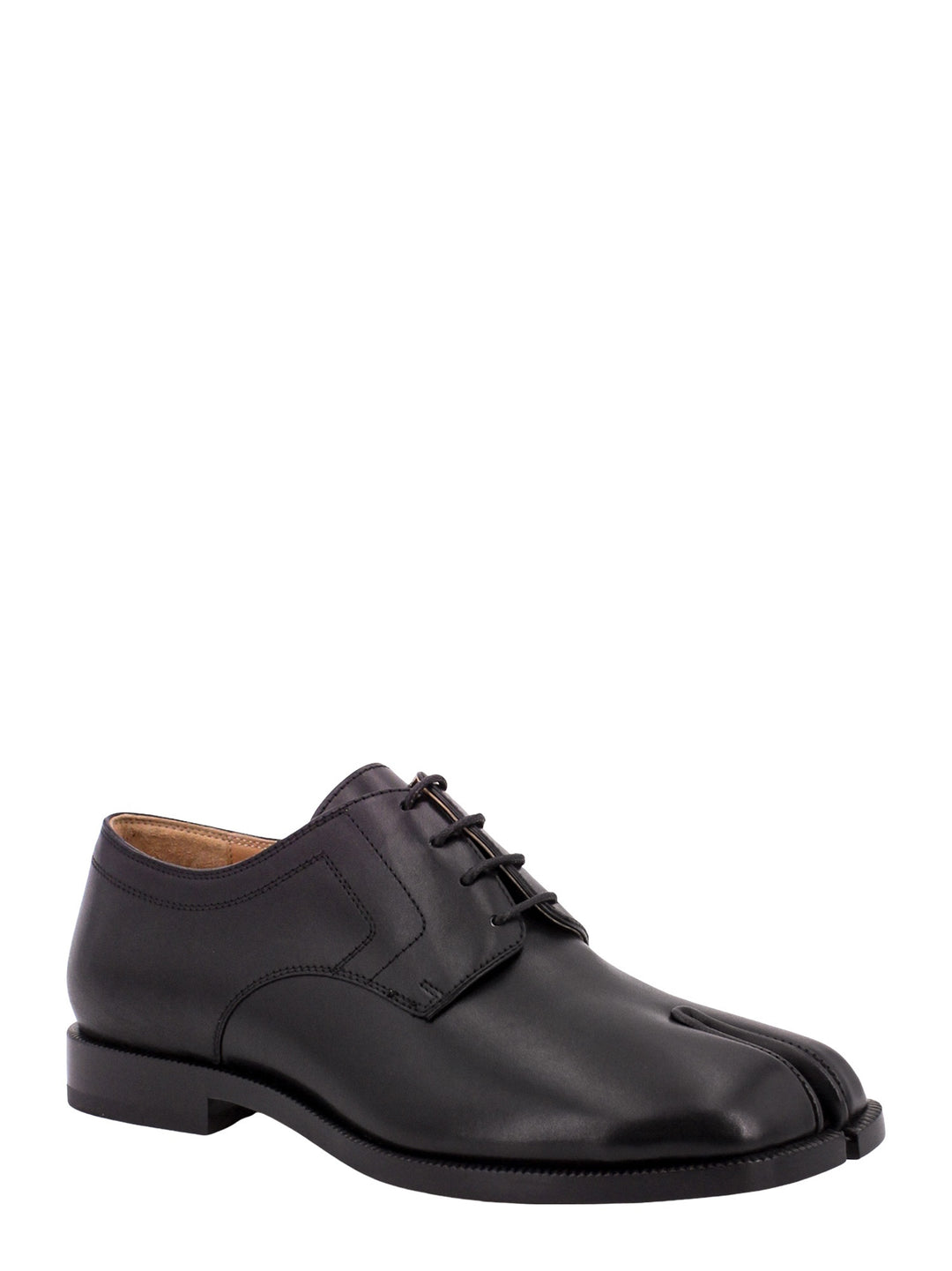 Tabi leather lace-up shoe