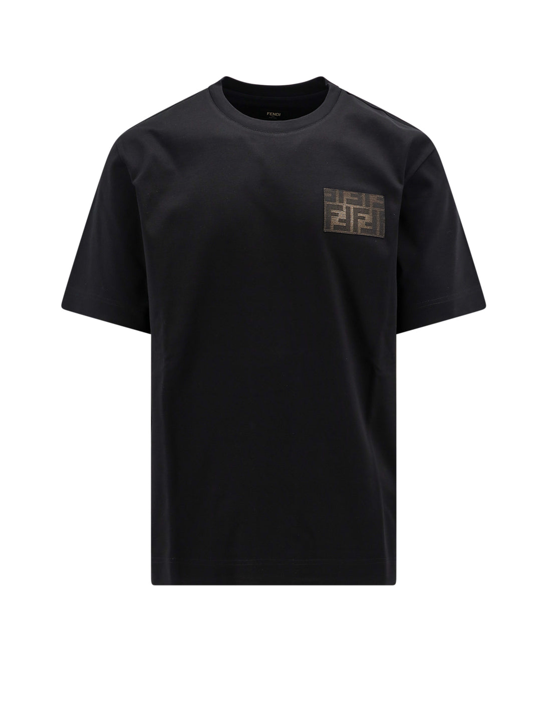 Cotton t-shirt with frontal FF patch