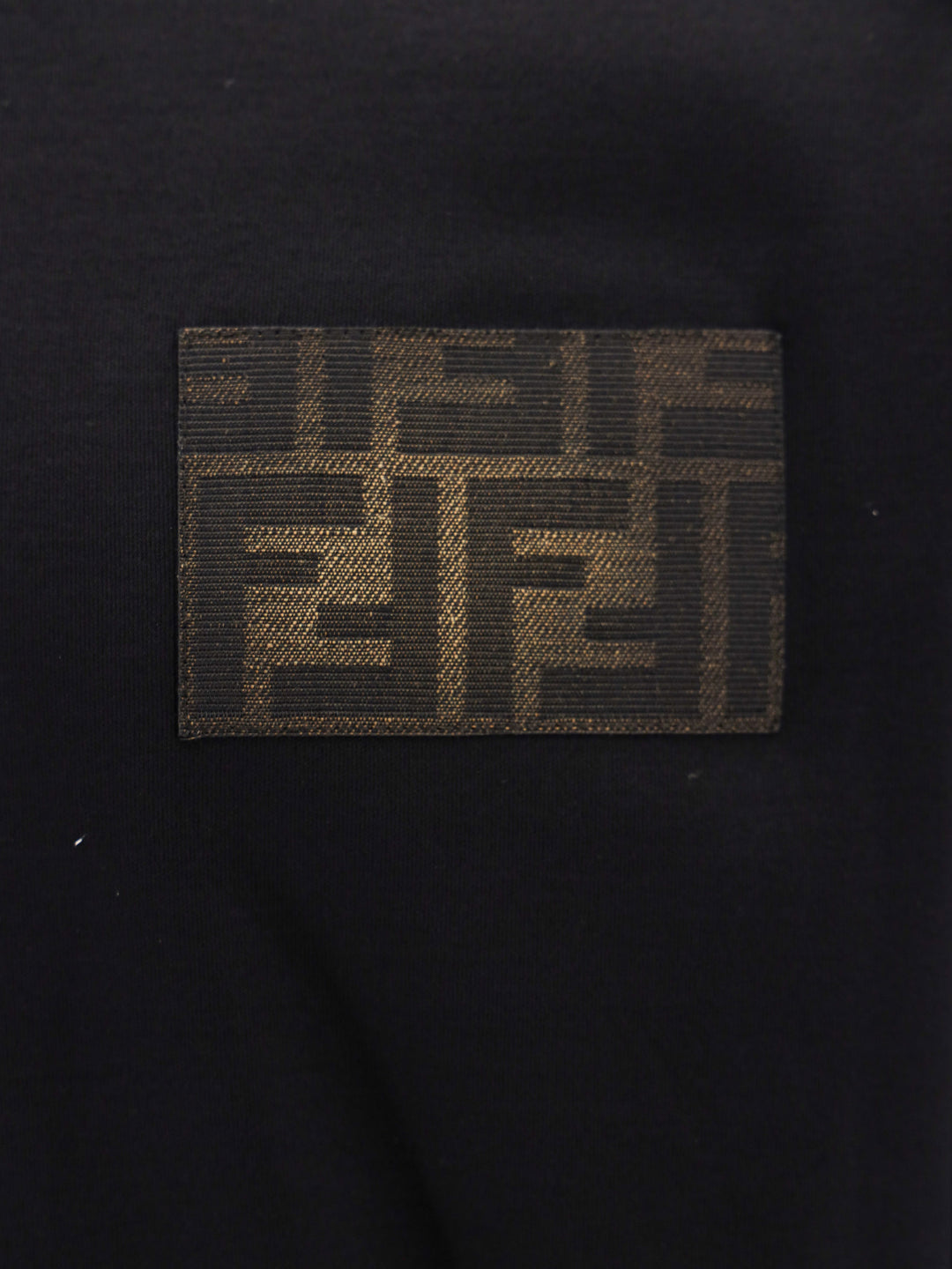 Cotton t-shirt with frontal FF patch