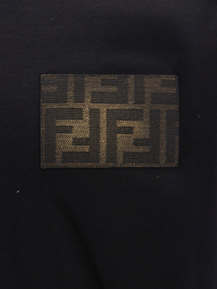 Cotton t-shirt with frontal FF patch