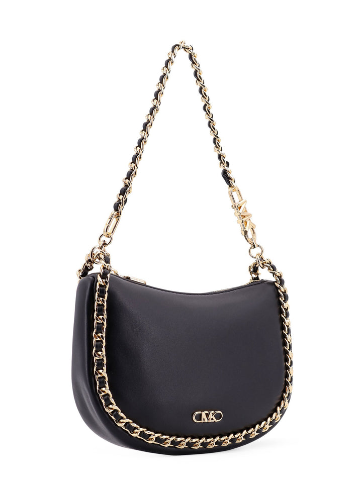 Kendall leather shoulder bag with frontal monogram