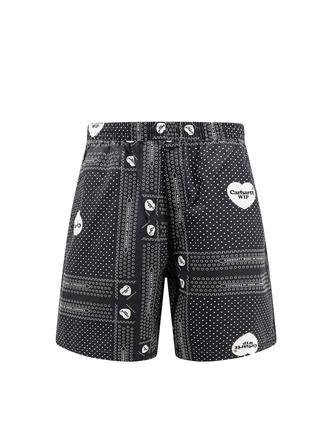 Cotton bermuda shorts with Heart Bandana print