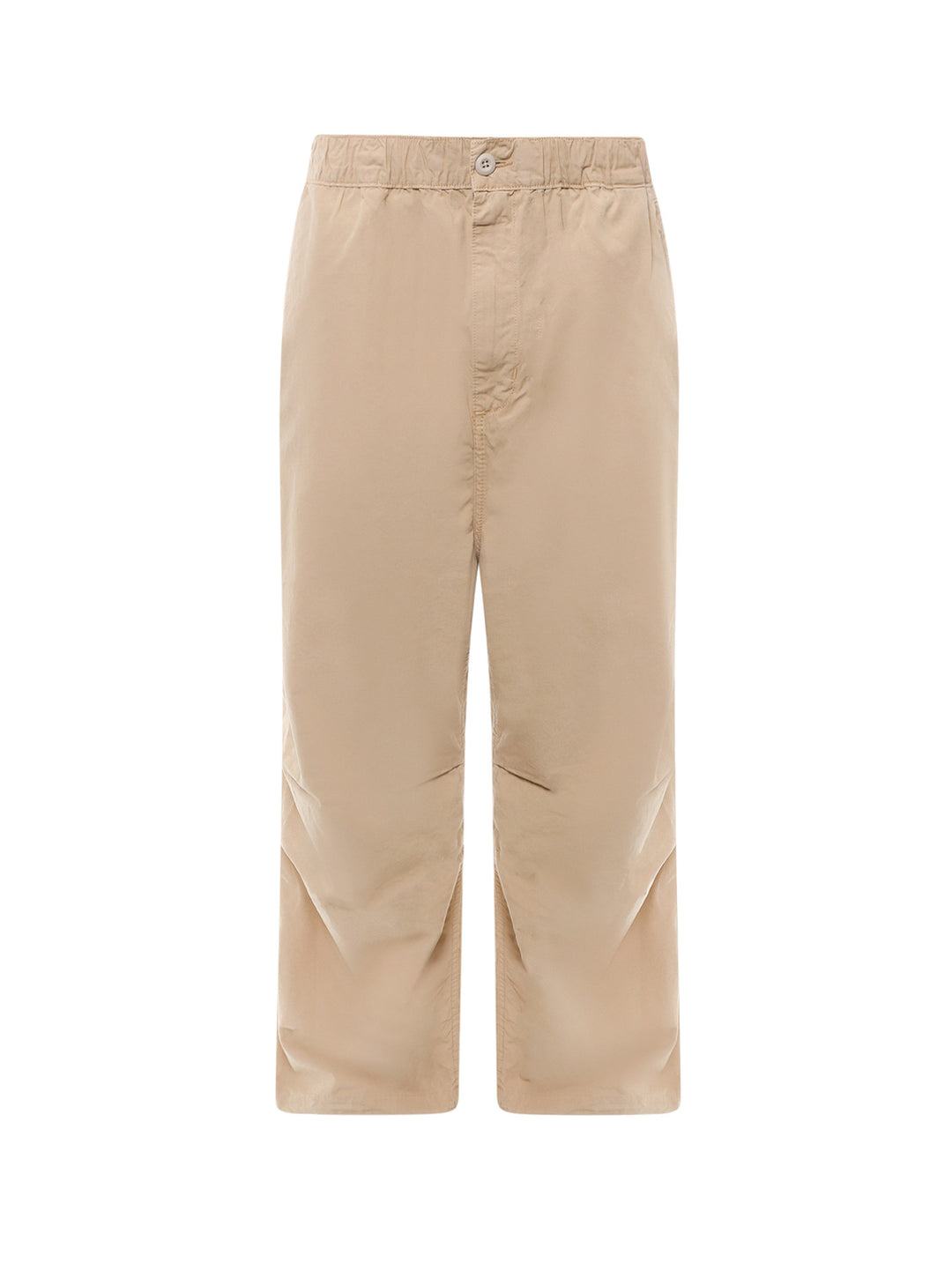 Cotton trouser with logo patch