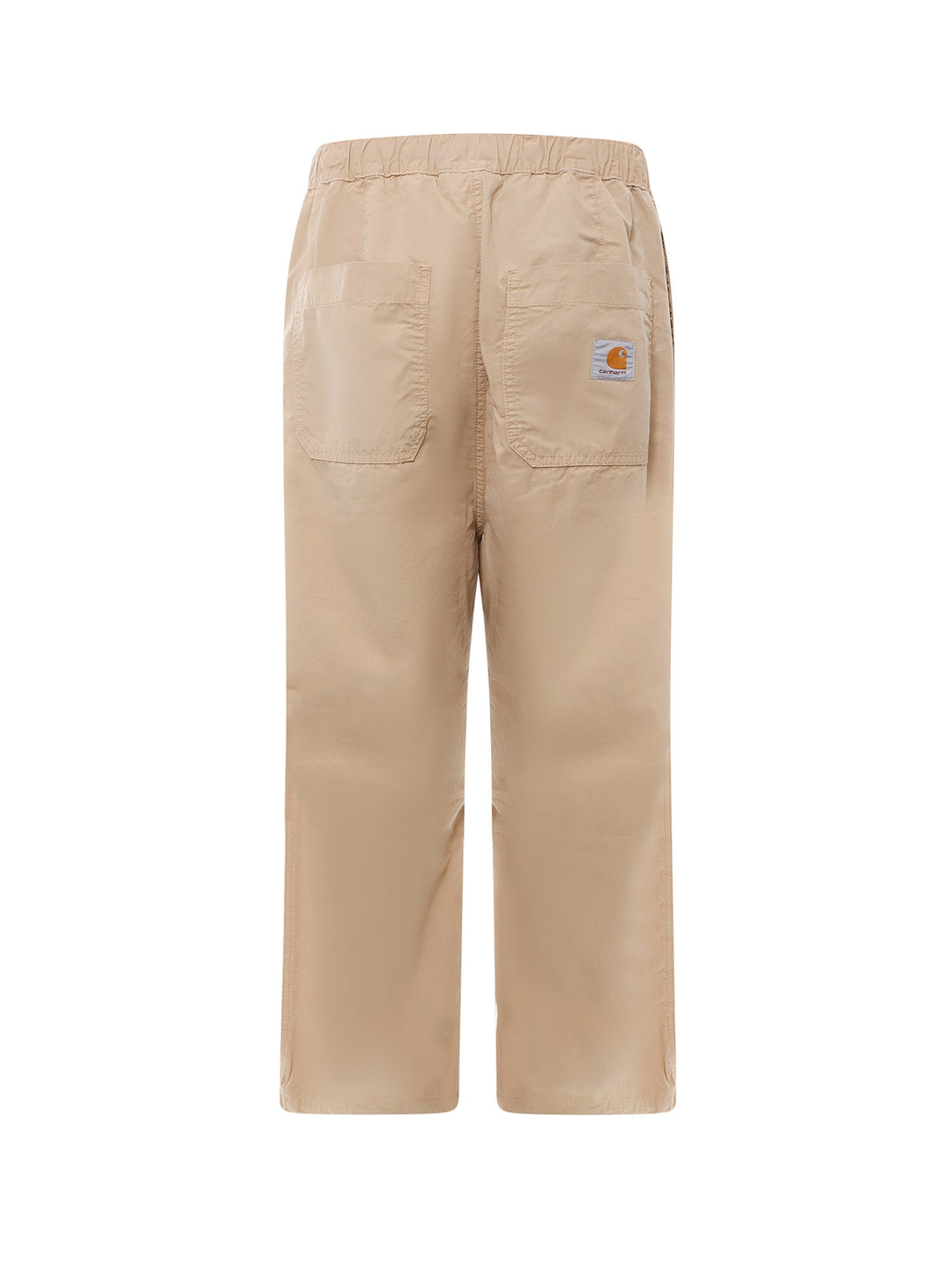 Cotton trouser with logo patch