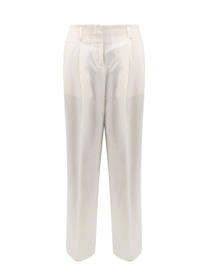 Virgin wool trouser with frontal pinces