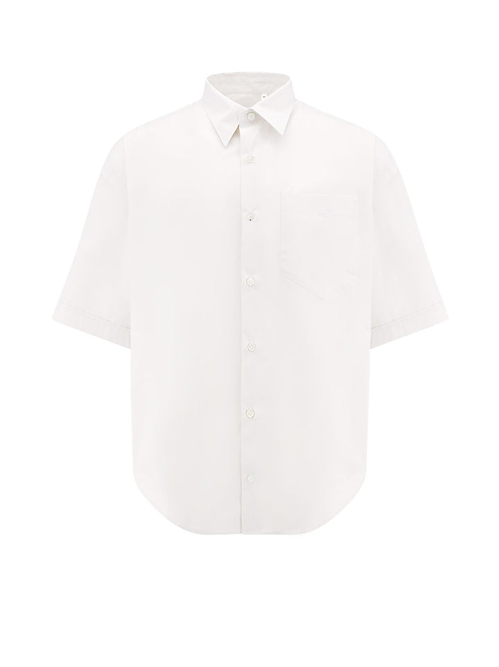 Cotton shirt with Logo iconic embroidery