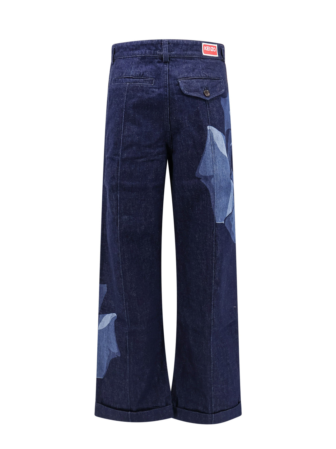 Tailored Jeans with Kenzo Rose print