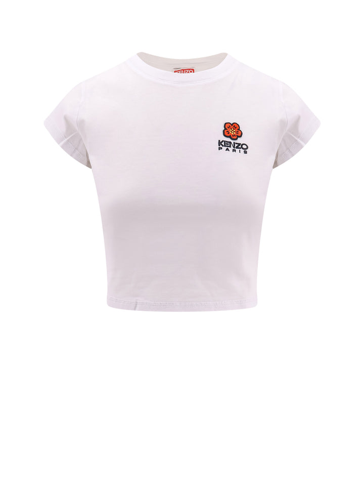 Biologic cotton t-shirt with Boke Flower patch and Kenzo Paris embroidery