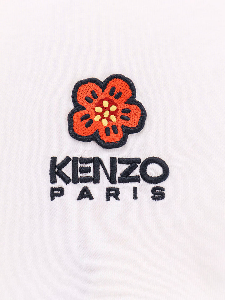 Biologic cotton t-shirt with Boke Flower patch and Kenzo Paris embroidery