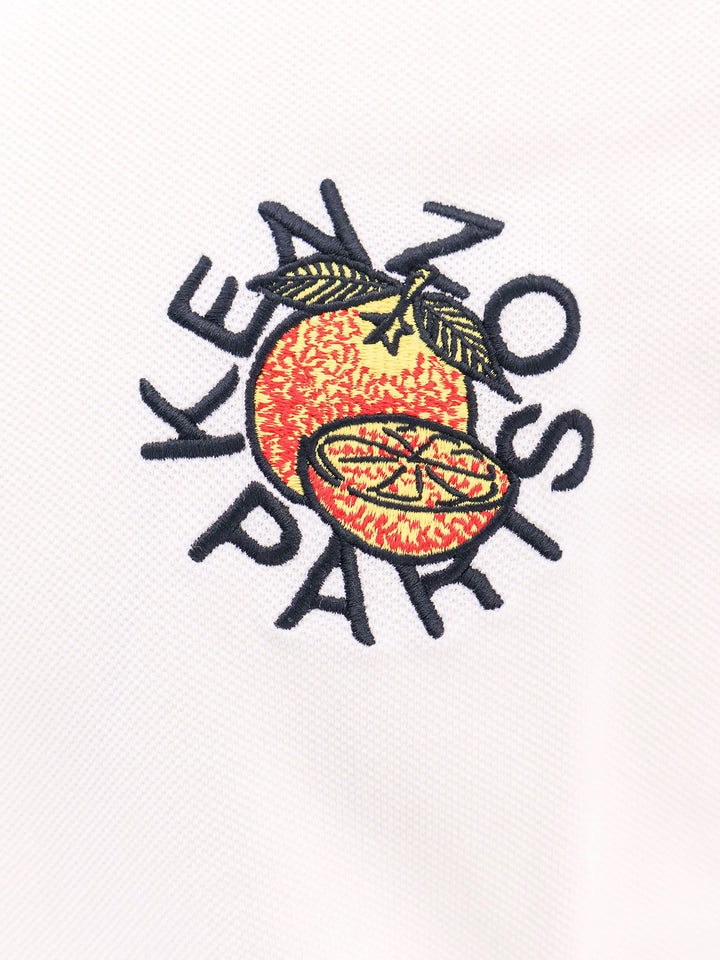 Polo shirt with Kenzo Orange embroidery