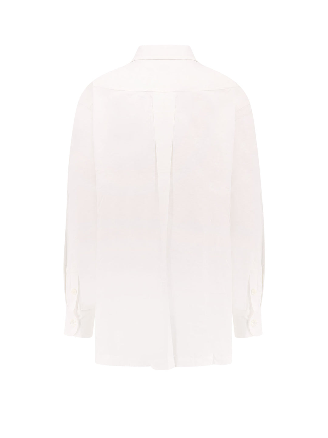 Oversize cotton shirt with Boke Flower embroidery