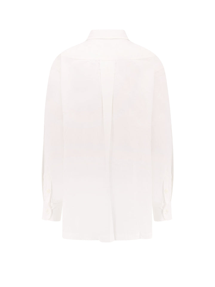 Oversize cotton shirt with Boke Flower embroidery