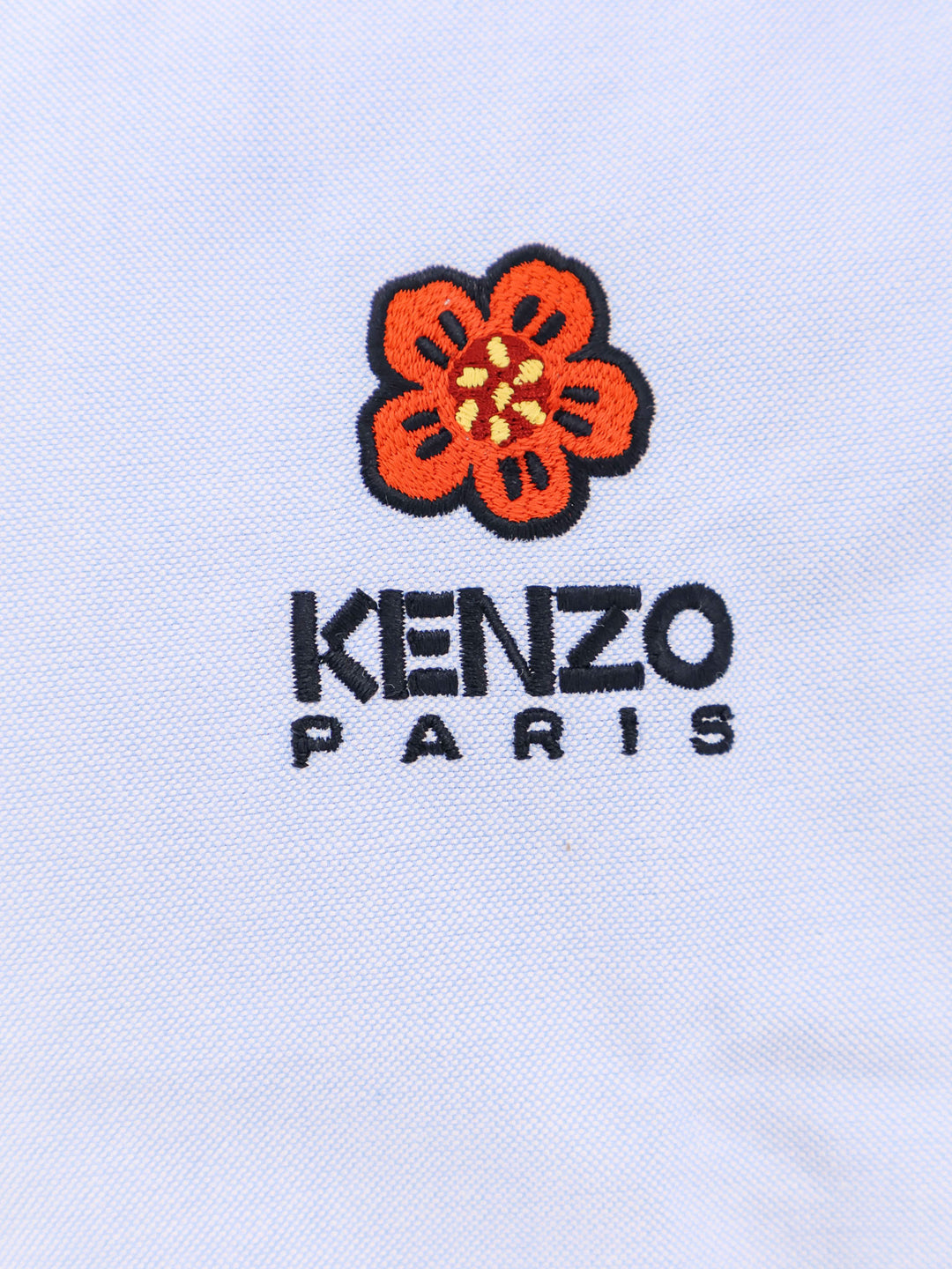 Cotton shirt with Boke Flower embroidery on the front