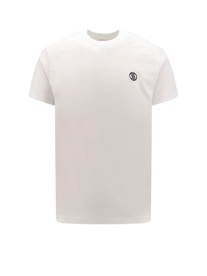 Organic cotton t-shirt with embroidered monogram