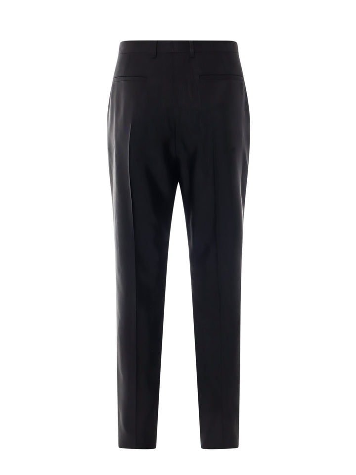 Wool blend trouser with frontal fold