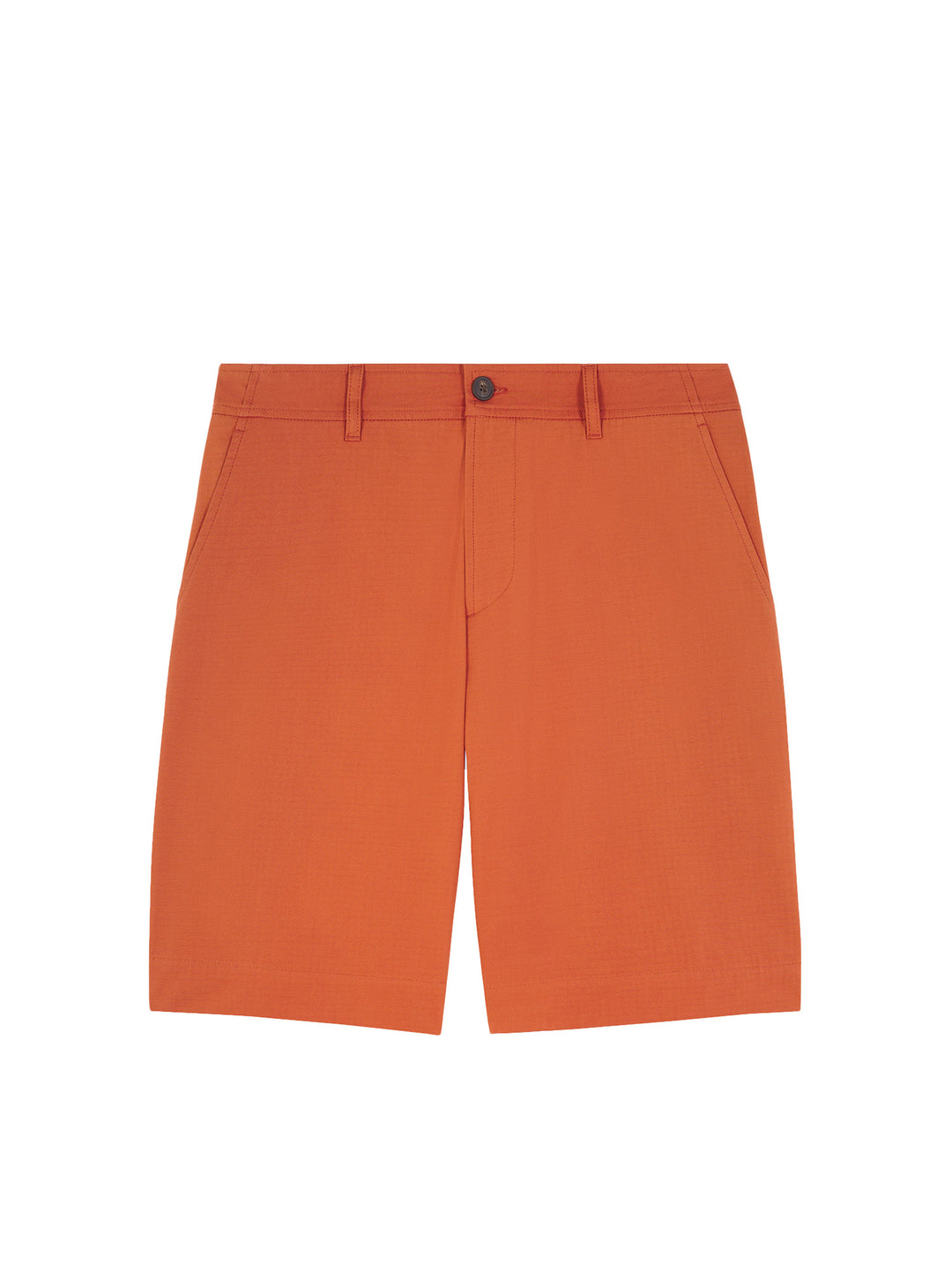 Cotton bermuda shorts with back logoed label