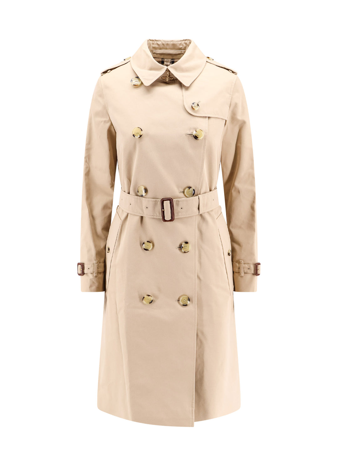 Cotton trench with Check lining