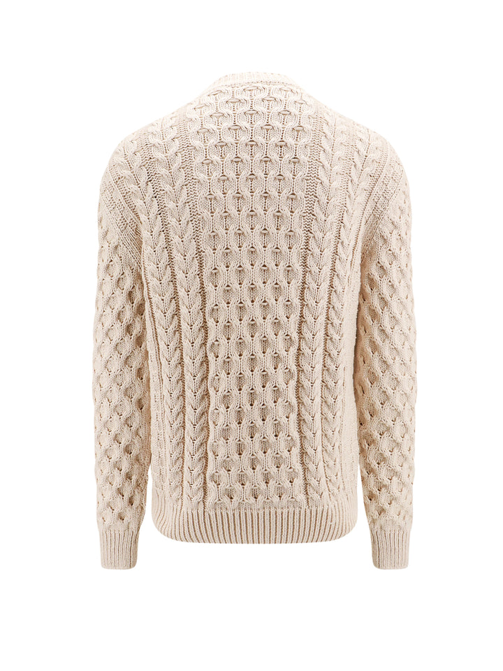 Wool sweater with embossed 4G logo