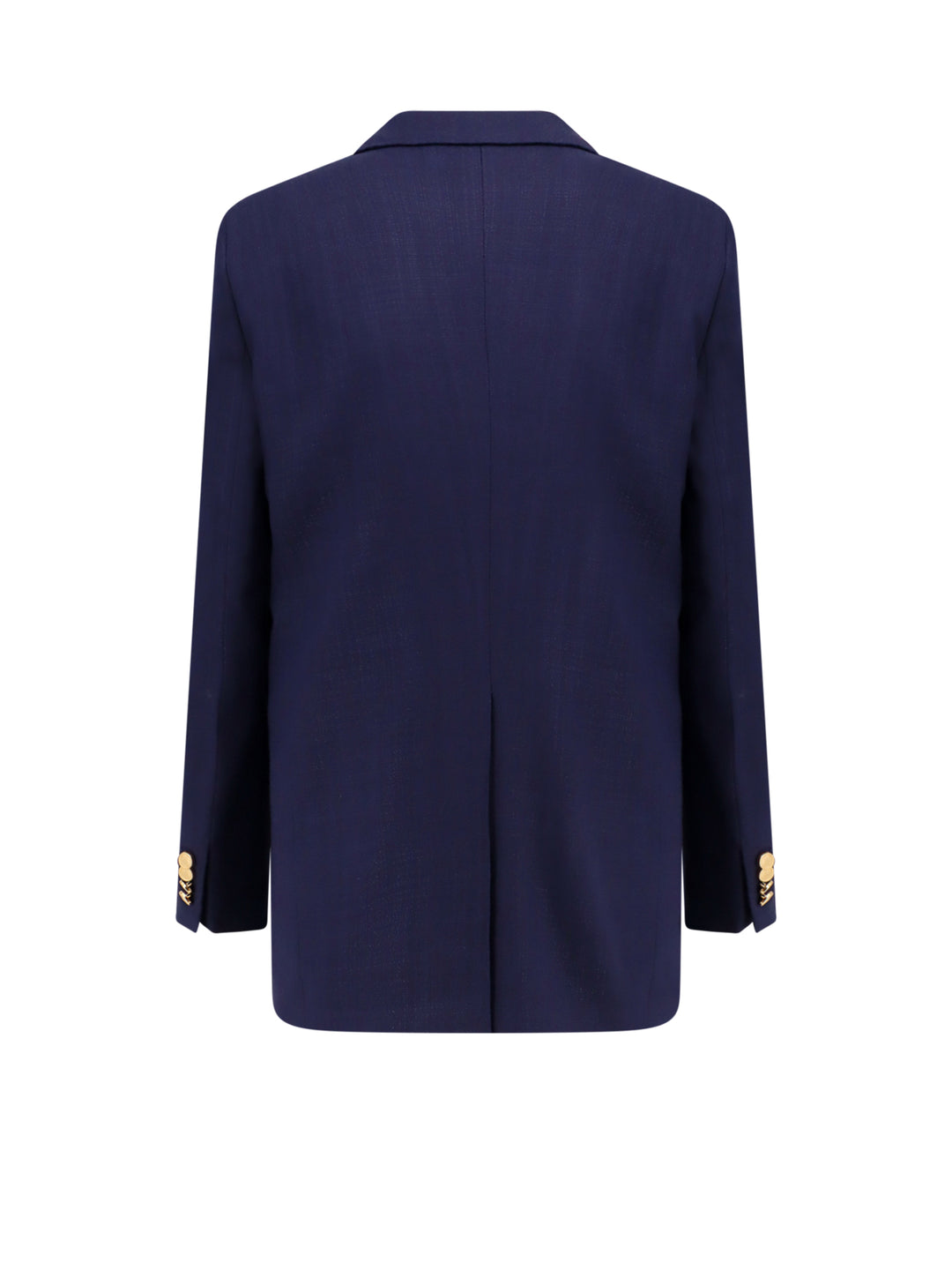 Viscose blend blazer with peak lapels