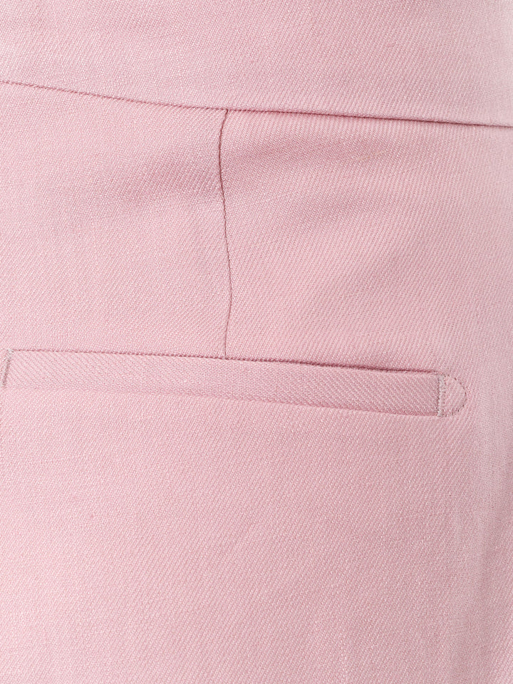 Linen trouser with frontal pinces