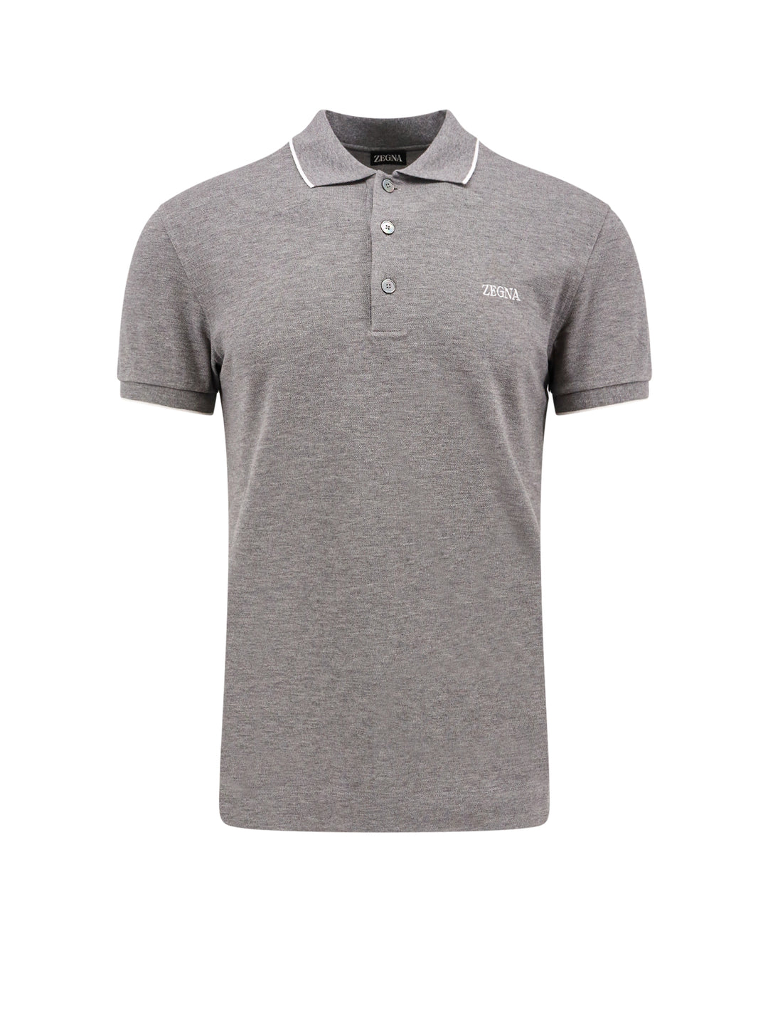 Cotton polo shirt with logo