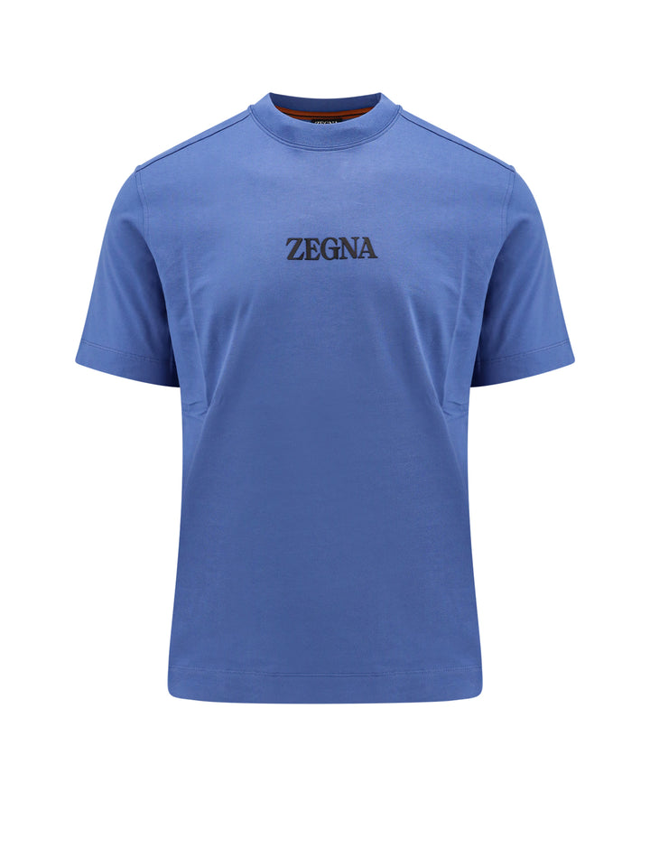 Cotton t-shirt with Zegna print