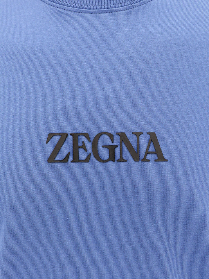 Cotton t-shirt with Zegna print