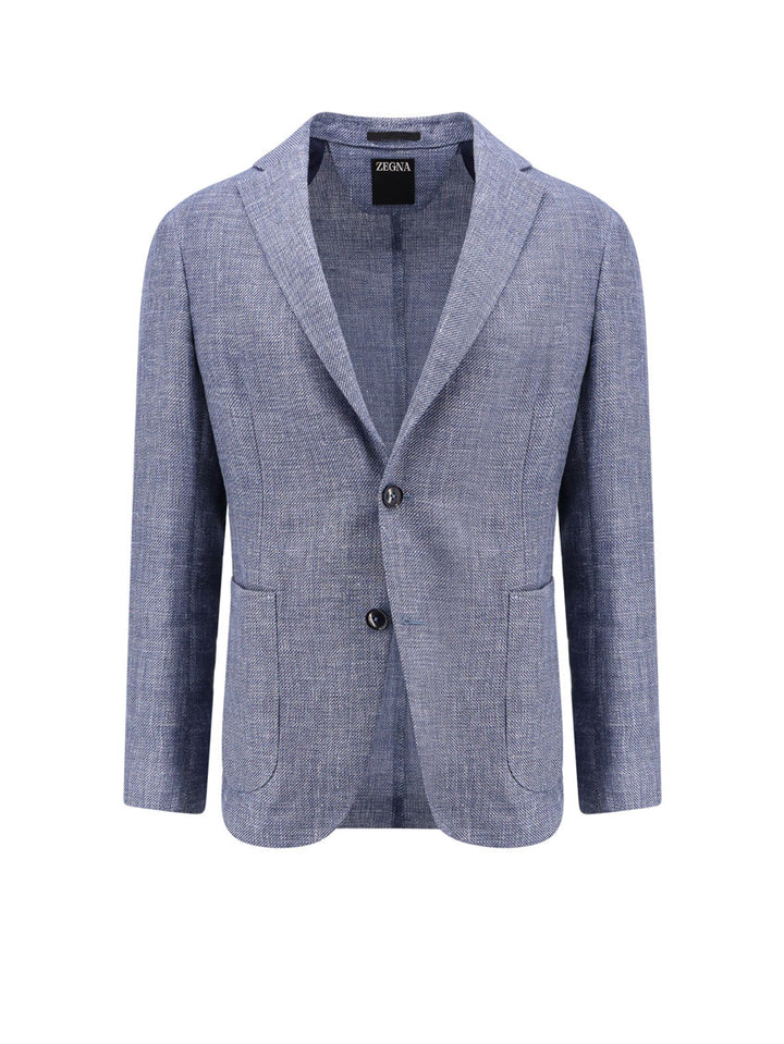 Linen and cotton blazer