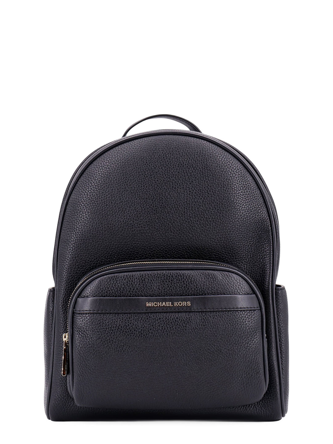 Bex leather backpack with frontal logo patch