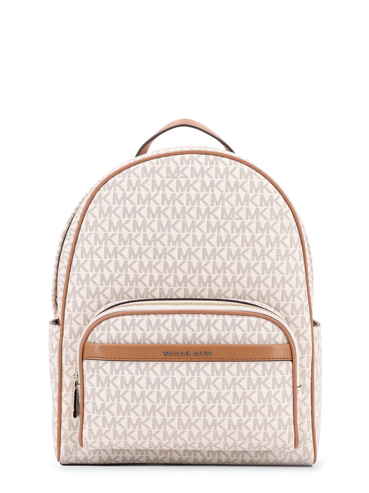 Bex coated canvas backpack with frontal logo patch