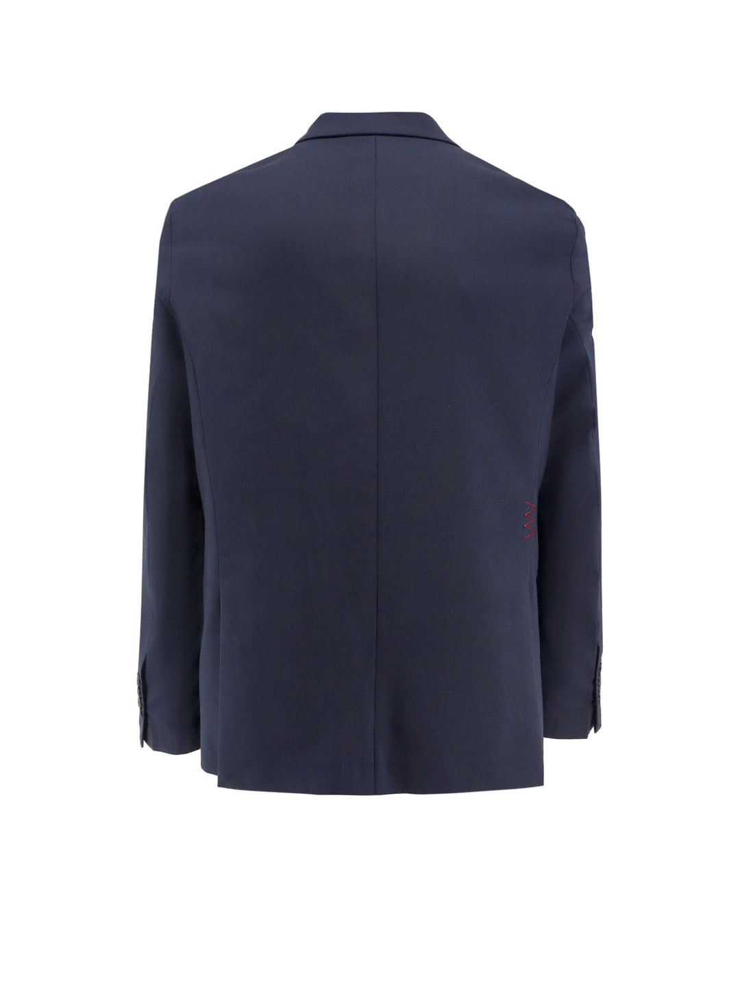 Wool blend blazer with logoed label