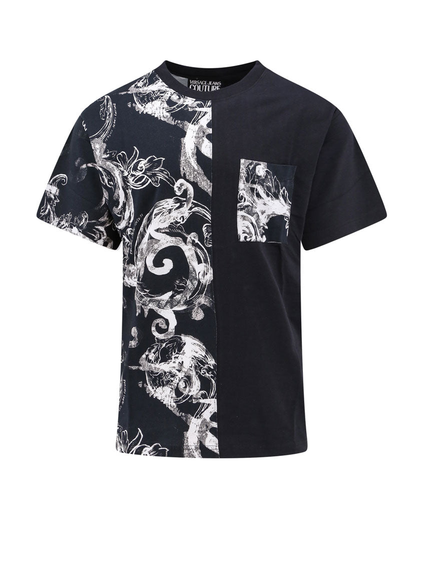 Cotton t-shirt with contrasting print