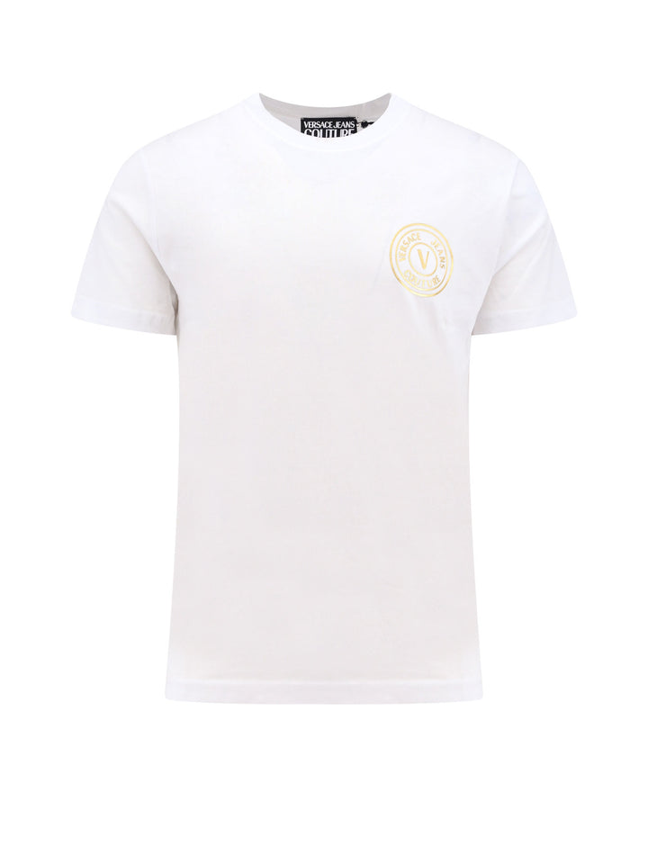 Cotton t-shirt with logo print