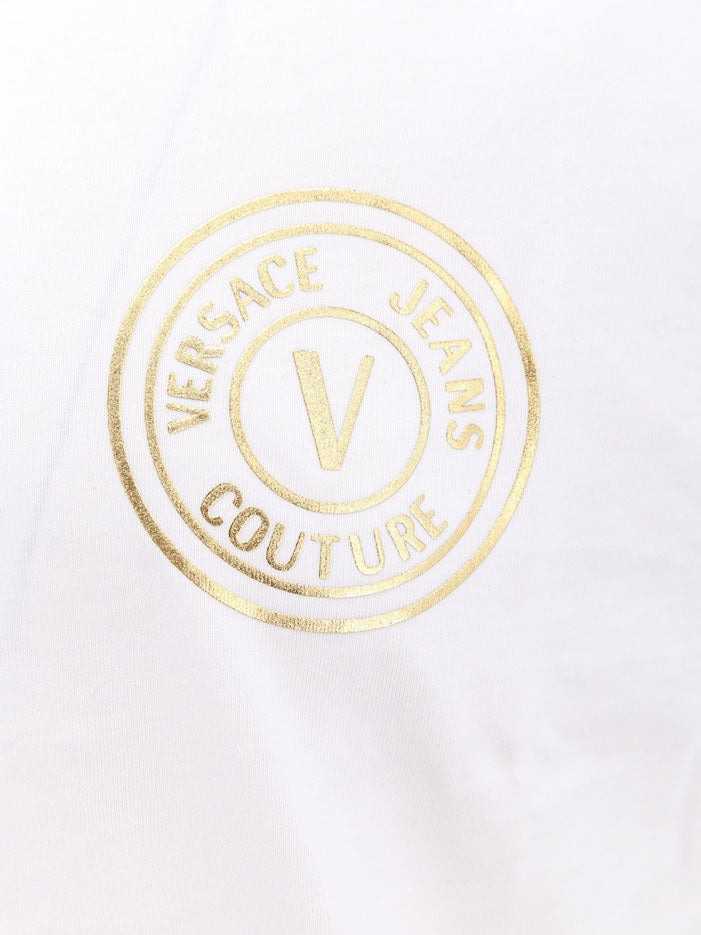 Cotton t-shirt with logo print