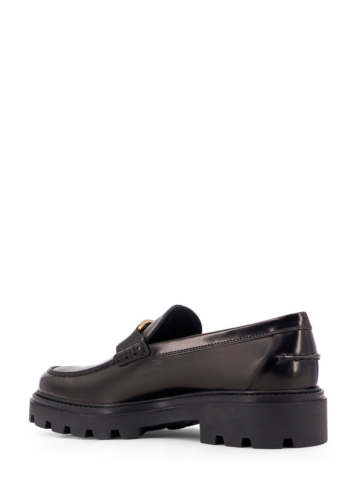 Leather loafer with T-Timeless detail