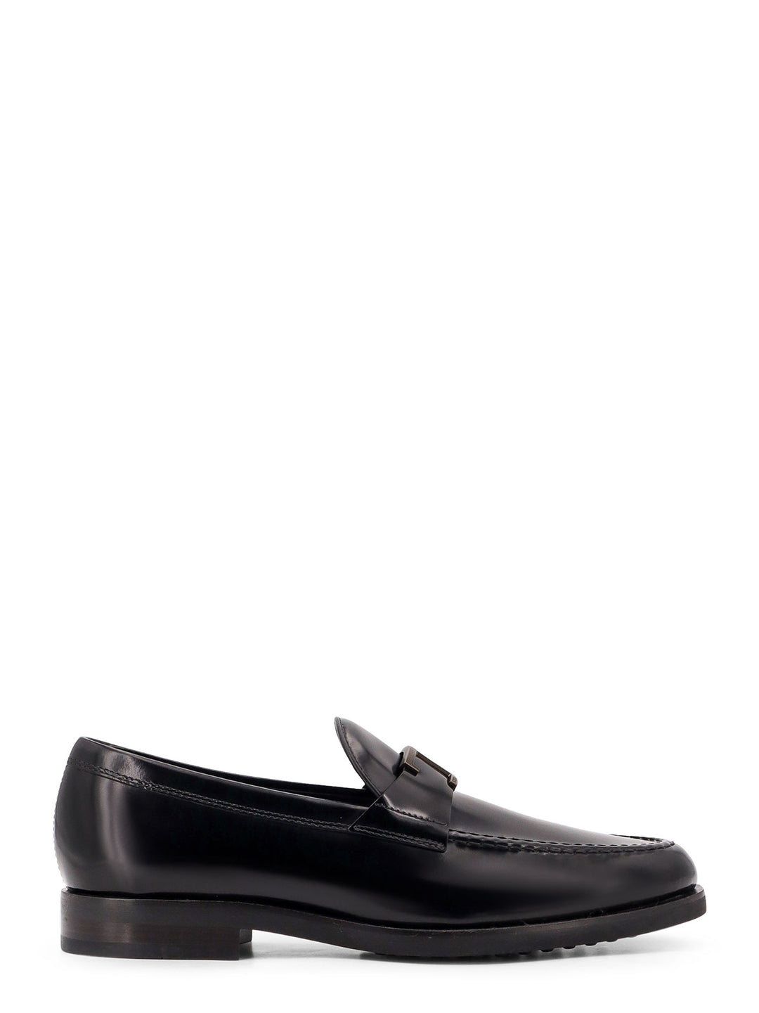 Leather loafer with T-Timeless detail