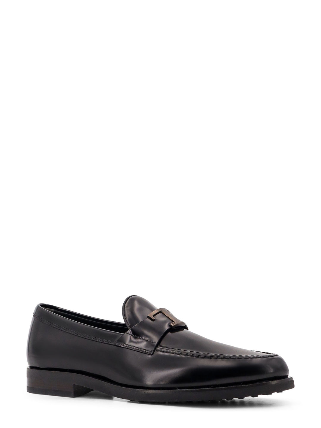 Leather loafer with T-Timeless detail