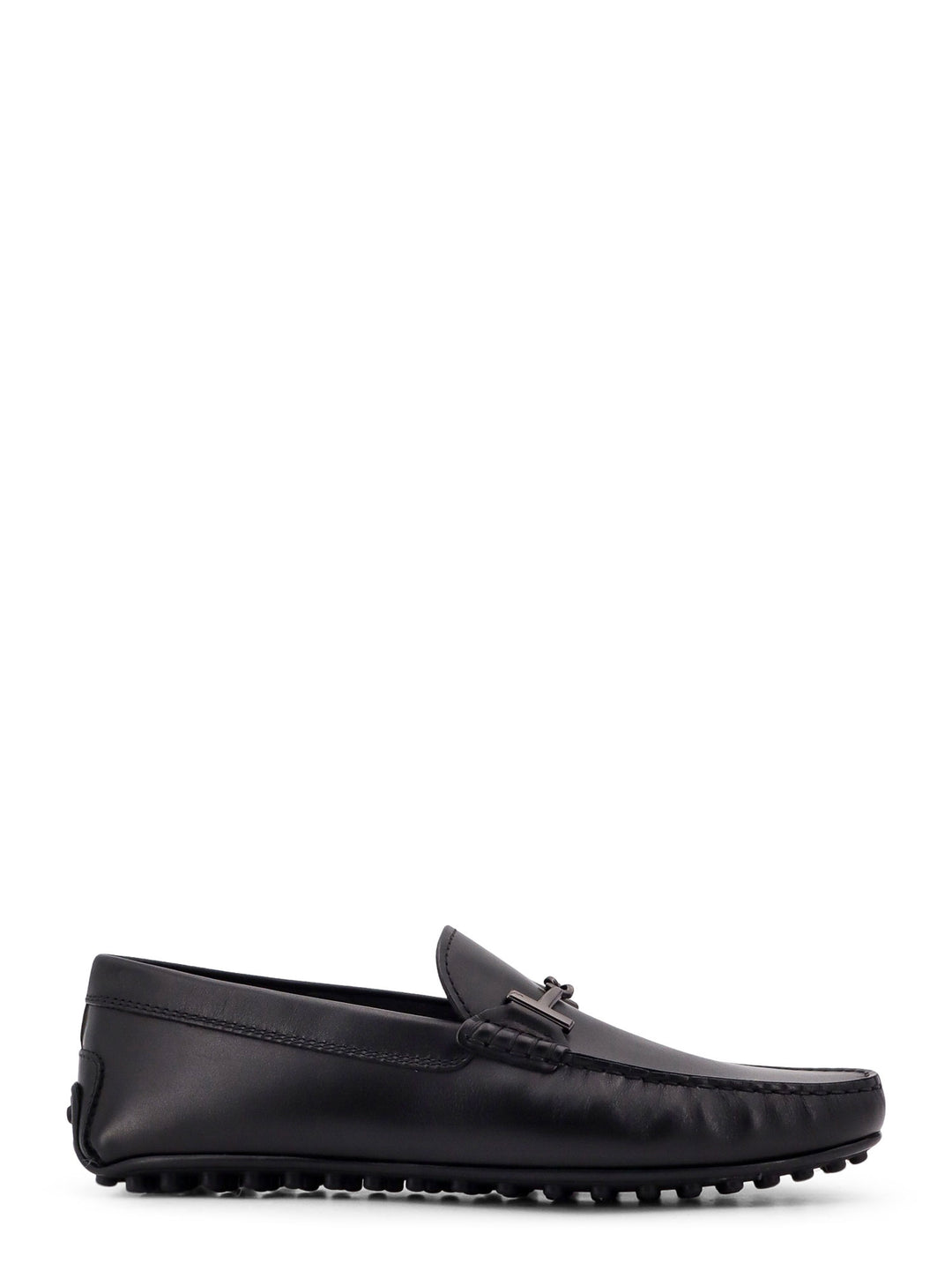 Leather loafer with T-Ring detail