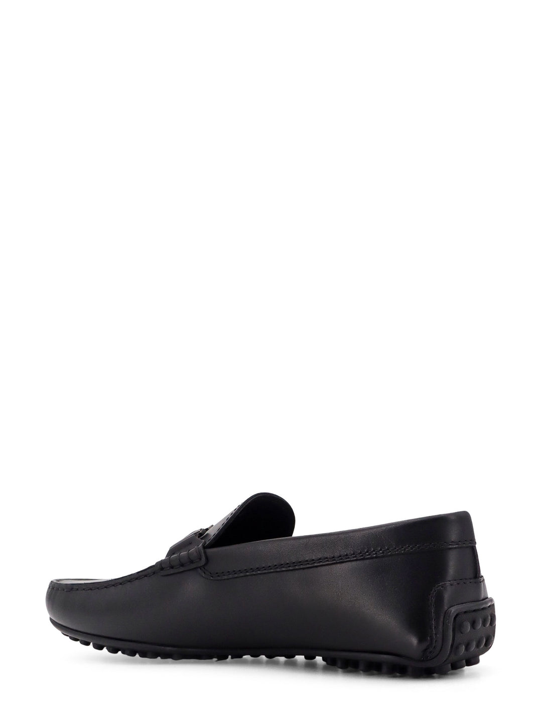 Leather loafer with T-Ring detail