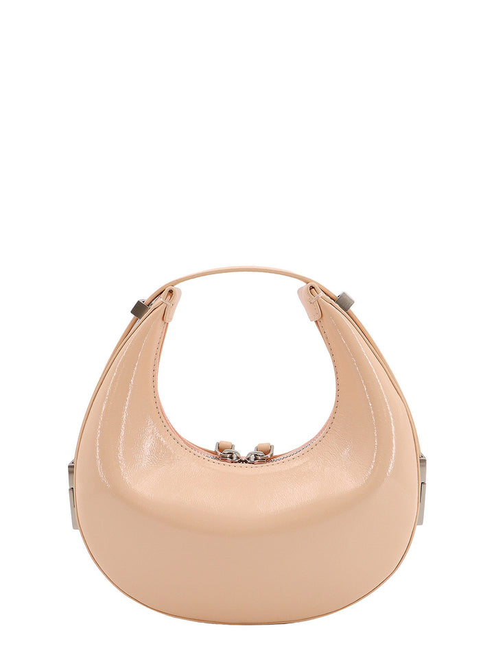 Patent leather shoulder bag