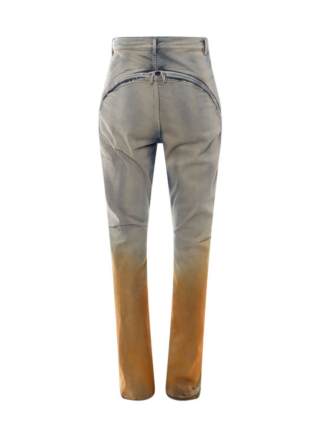 Stretch cotton jeans with degradé effect