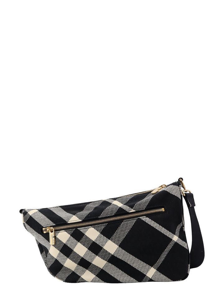 Fabric shoulder bag with Burberry Check motif