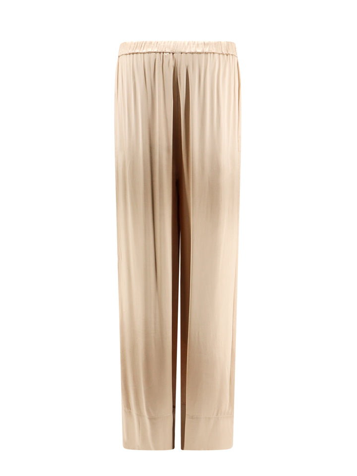 Wide satin trouser