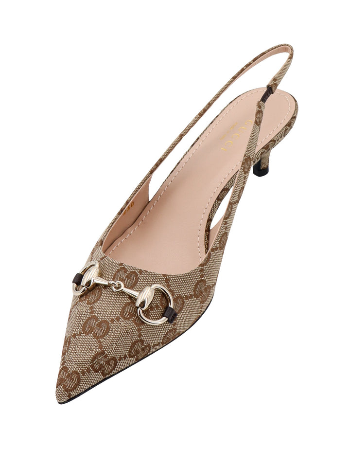 GG Fabric slingback