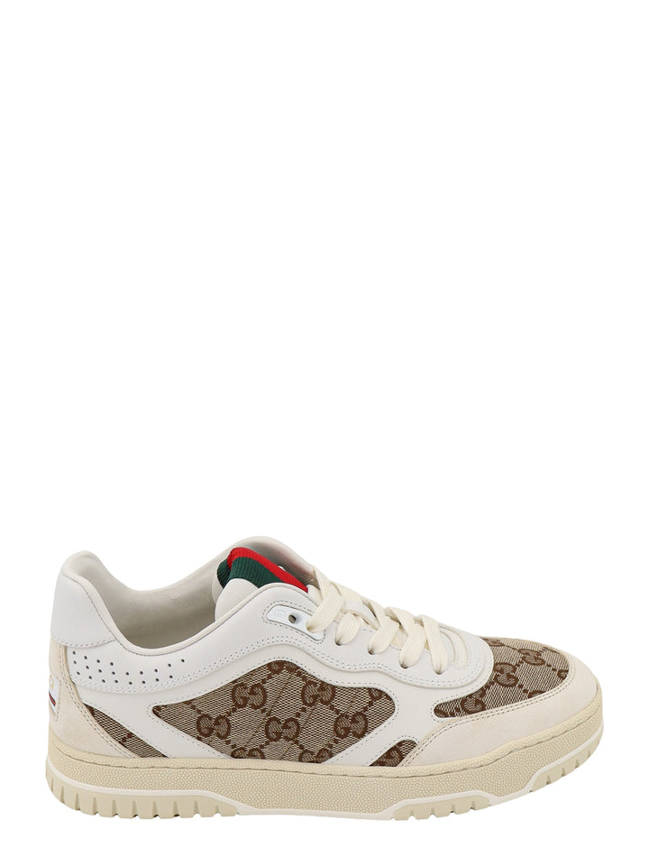 GG Supreme Fabric and leather sneakers