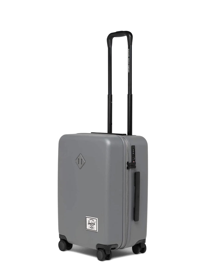 Recycled polycarbonate trolley with frontal logo patch